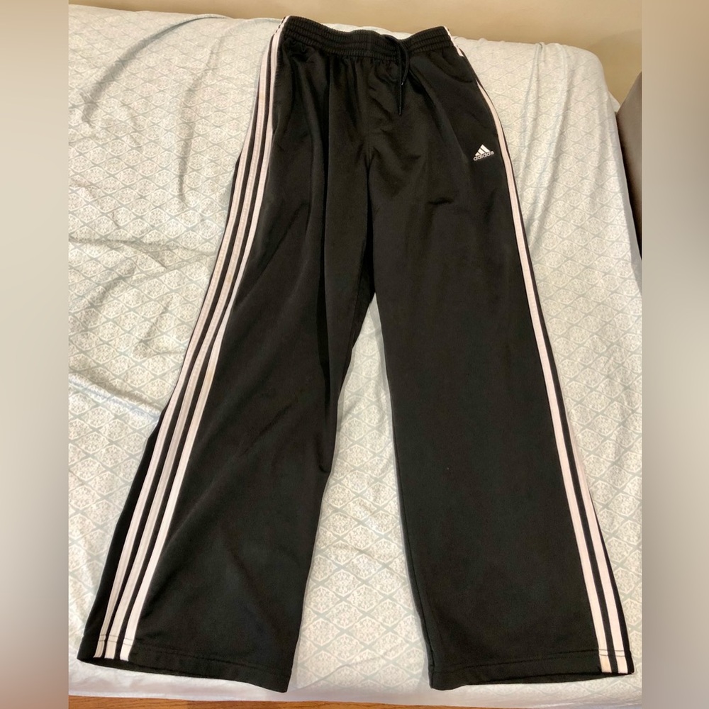 Adidas Track pants. Black size medium
